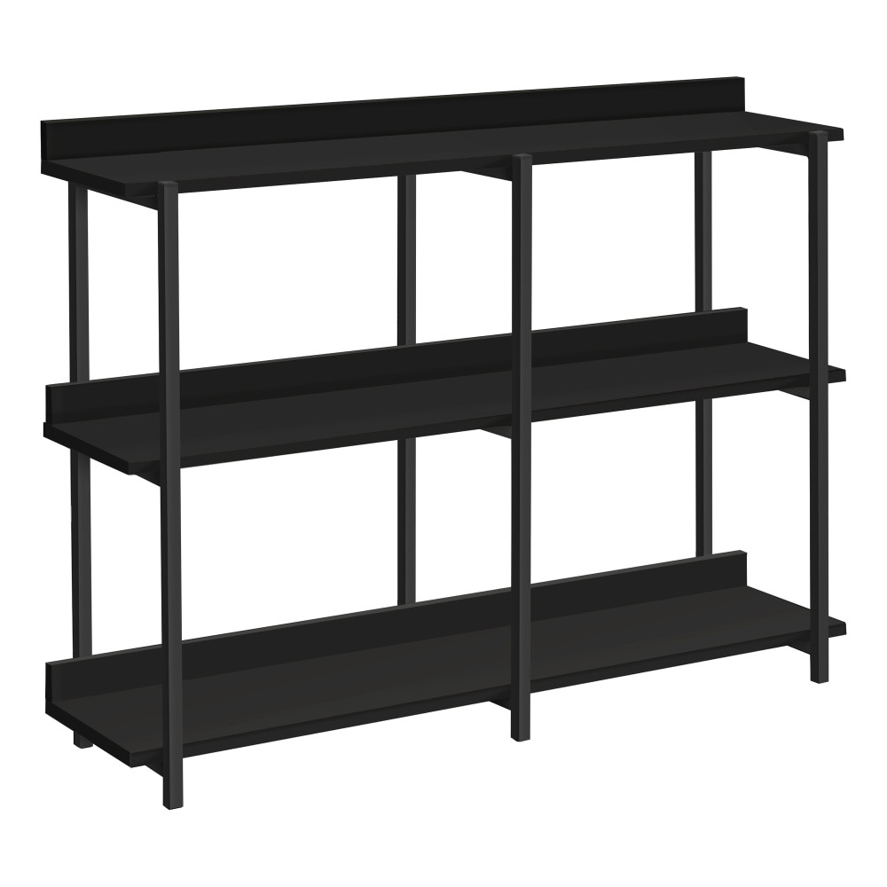 MONARCH SPECIALTIES I 2219  Delroy Metal Console Table, 34inH x 47-1/4inW x 12inD, Black