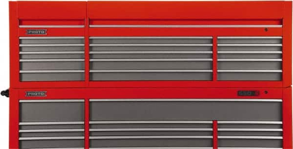 Proto J558827-15SG-TC Tool Chest: 15 Drawers, 27" OAD, 27-1/4" OAH, 88-1/4" OAW