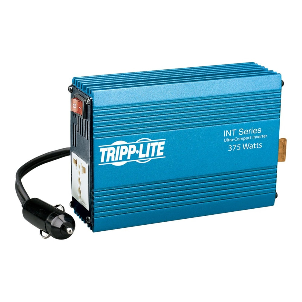 TRIPP LITE PVINT375  Ultra-Compact Car Inverter 375W 12V DC to 230V AC 1 Universal Outlet - DC to AC power inverter - 12 V - 375 Watt - output connectors: 1