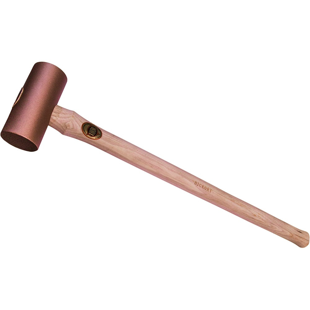 Osca TH245703 Non-Marring Hammer: 1.37 lb, 1-1/4" Face Dia, Copper Head