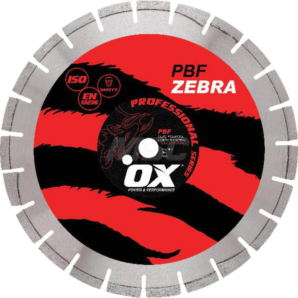 Ox Tools OX-PBF-26 Wet & Dry Cut Saw Blade: 26" Dia, 1" Arbor Hole