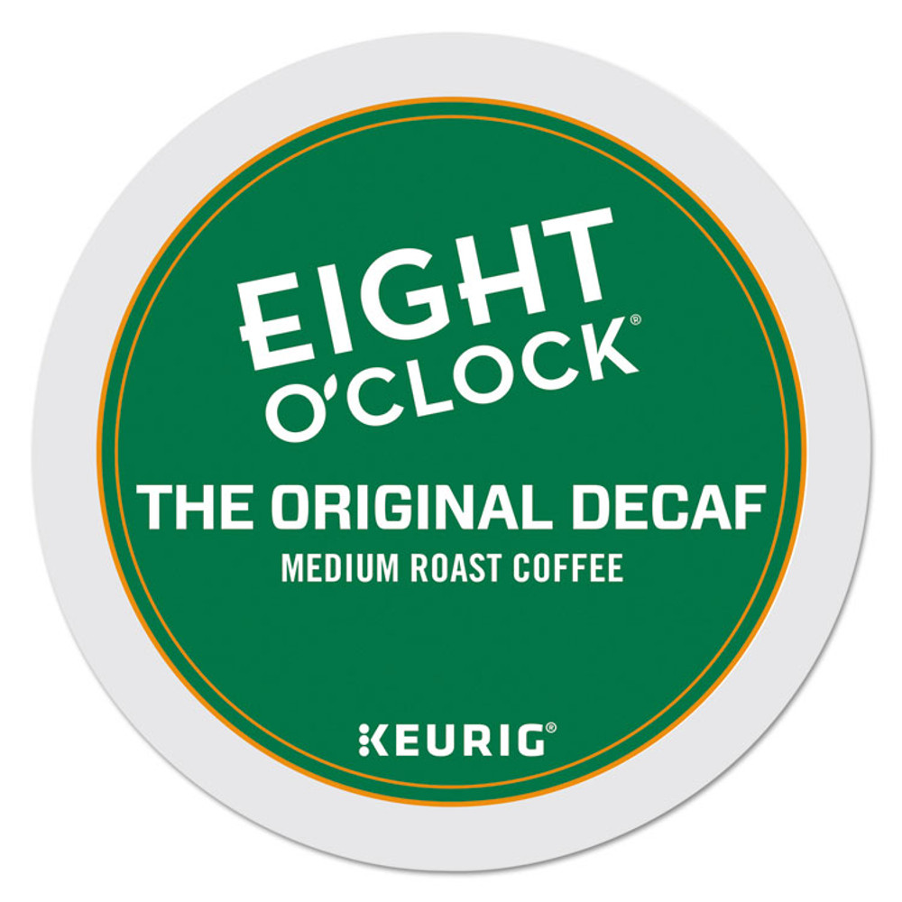 KEURIG DR PEPPER Eight O'Clock 6425 Original Decaf Coffee K-Cups, 24/Box