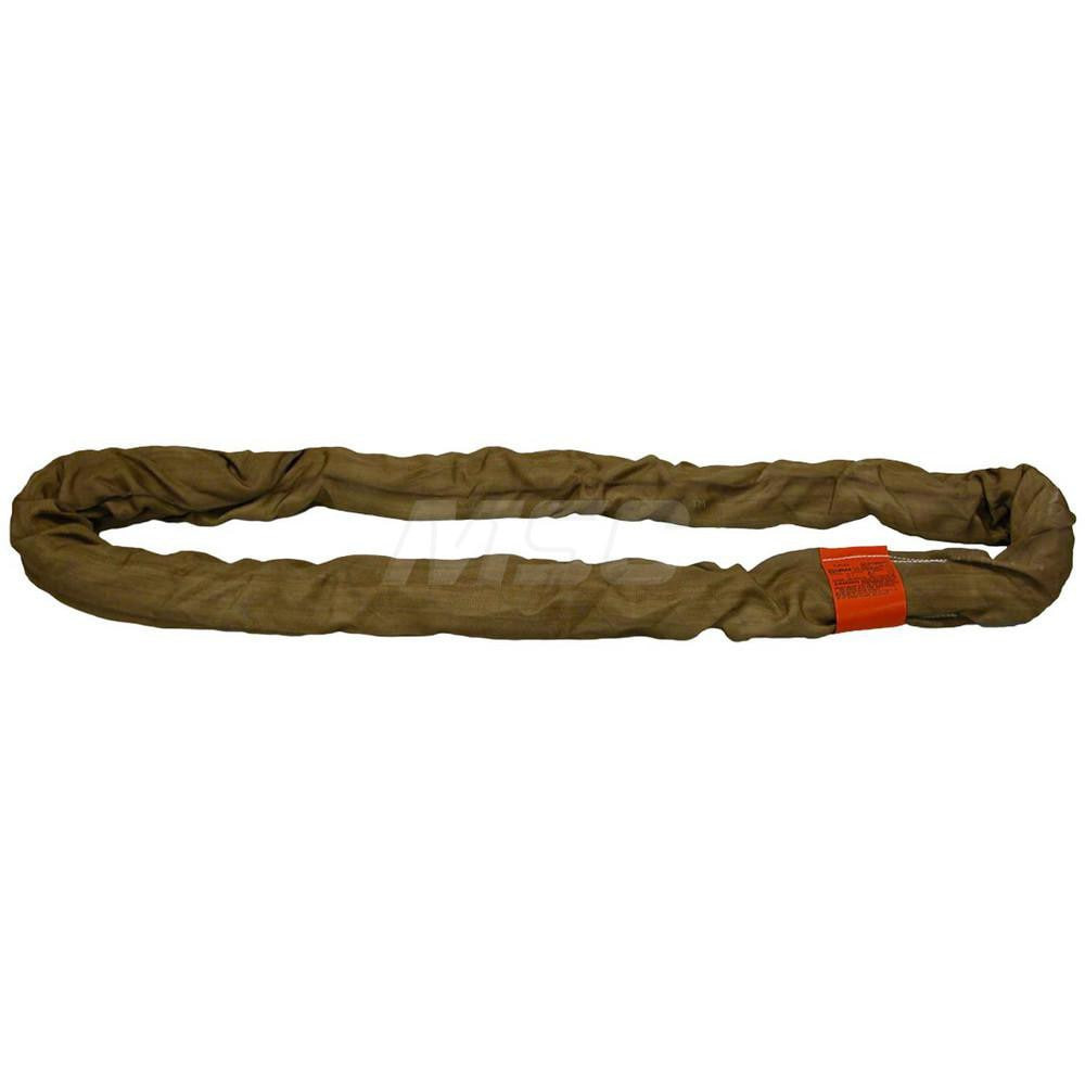 Lift-All EN600X10 Round Sling: 4" Wide, 10' Long, 26.50 Ton Vertical, Nylon