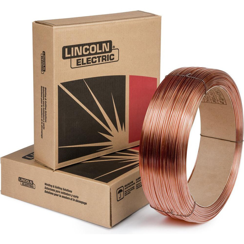 Lincoln Electric ED010999 MIG Solid Welding Wire: 0.094" Dia, Steel Alloy