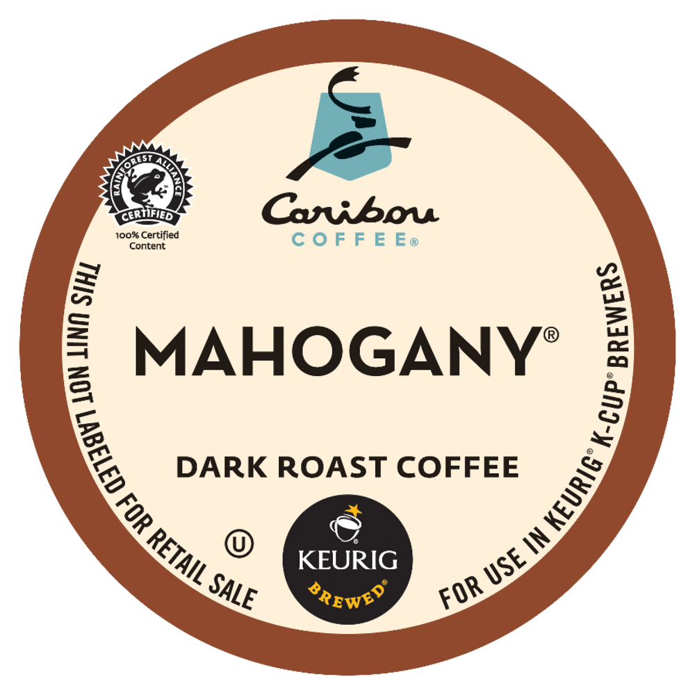 GREEN MOUNTAIN COFFEE ROASTERS, INC. 6990 Caribou Coffee Single-Serve Coffee K-Cup Pods, Mahogany, Carton Of 24