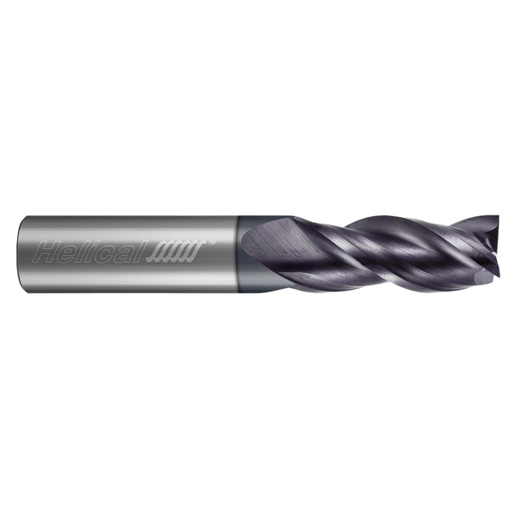 Helical Solutions 23160 Square End Mills; Mill Diameter (Inch): 3/8 ; Mill Diameter (Decimal Inch): 0.3750 ; Number Of Flutes: 3 ; End Mill Material: Solid Carbide ; End Type: Single ; Length of Cut (Inch): 1