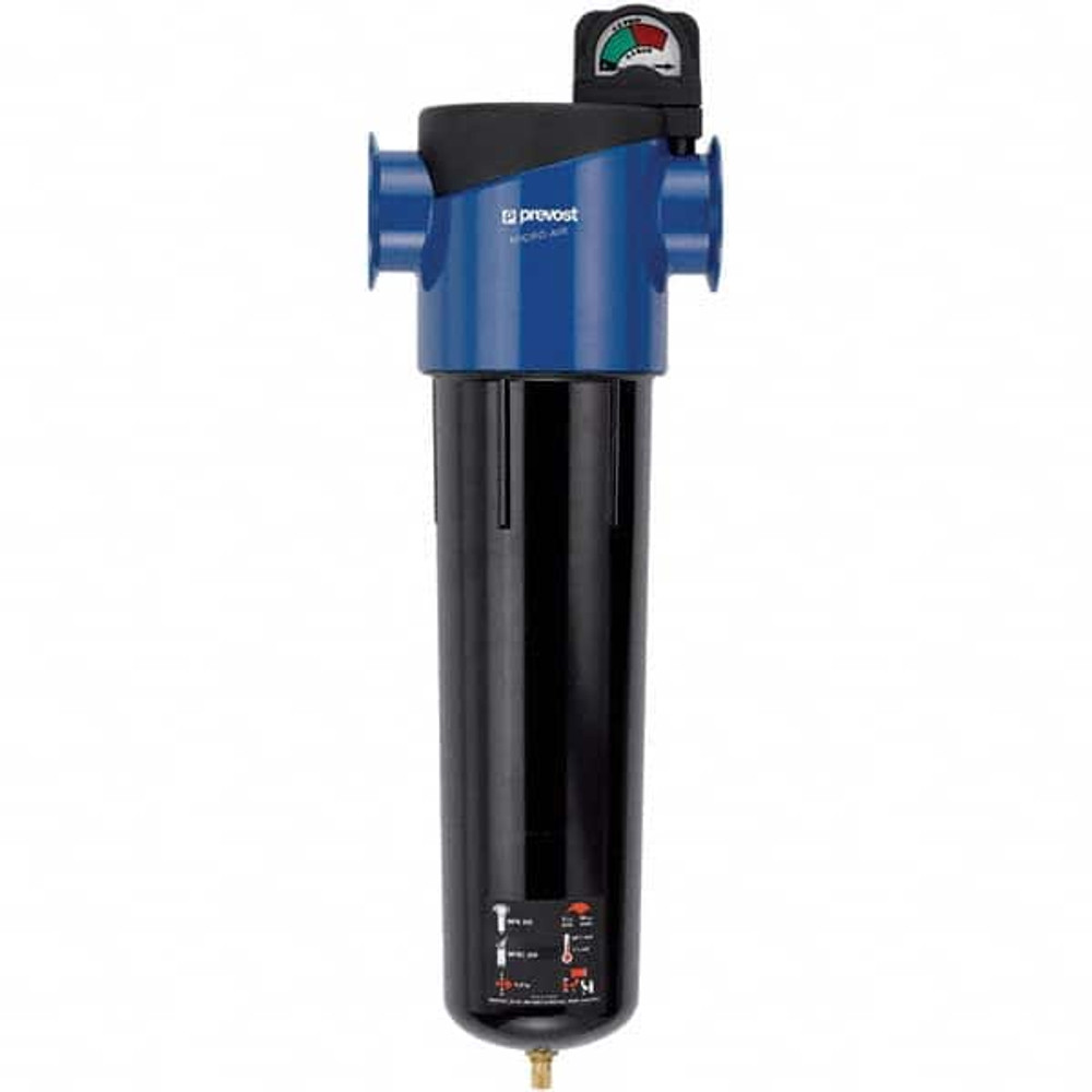 Prevost MFB 2209 Oil & Water Filter/Separator: FNPT End Connections, 401 CFM, Auto & Float Drain, Use on Air