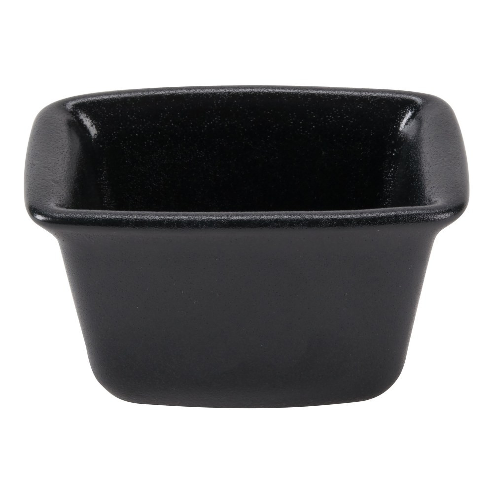 HALL CHINA COMPANY Foundry 44820AFCA  Soho Sugar Caddies, 2 5/16inH x 2 5/8inW x 4 1/16inD, Black, Pack Of 24 Caddies