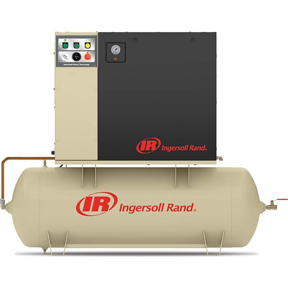 Ingersoll-Rand 18003996 Stationary Electric Air Compressors; Compressor Style: Simplex ; Input Voltage: 230 ; Frequency: 230 ; Phase: 1 ; Tank Style: Horizontal ; Tank Size: 80.00