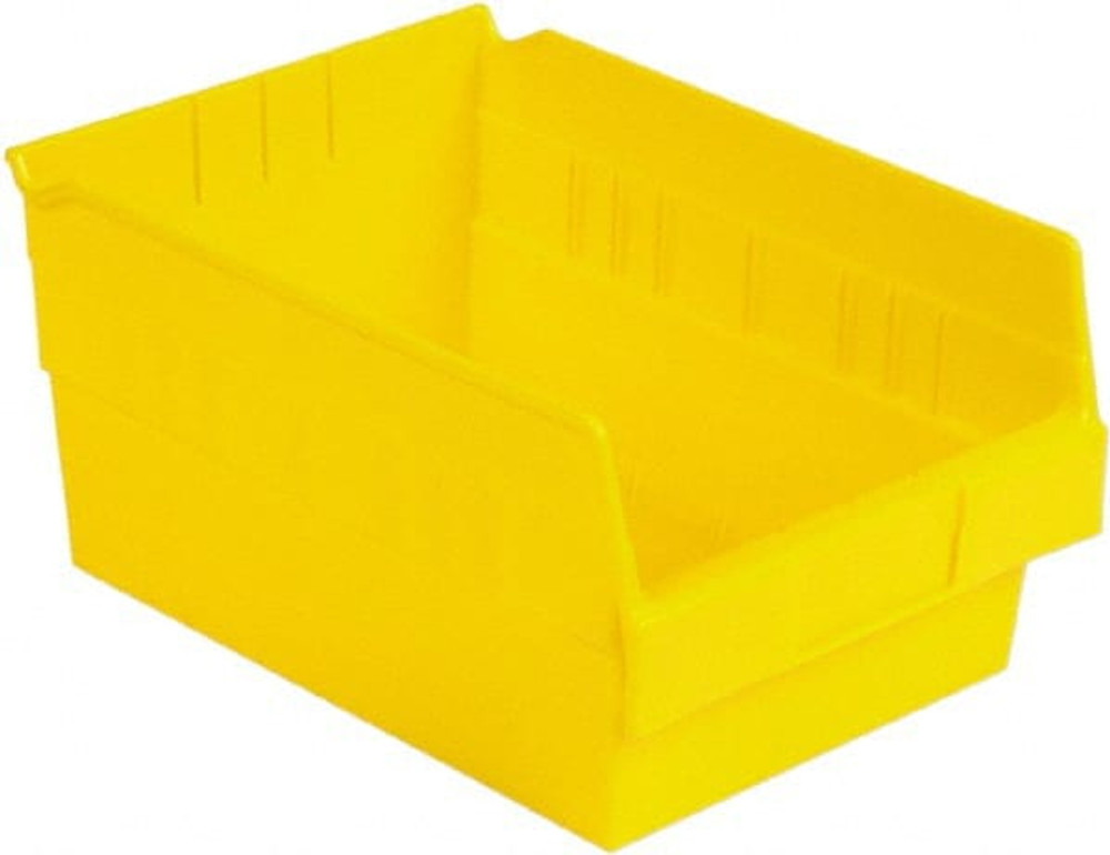 LEWISBins+ SB128-6SE YLW Plastic Hopper Shelf Bin: Yellow