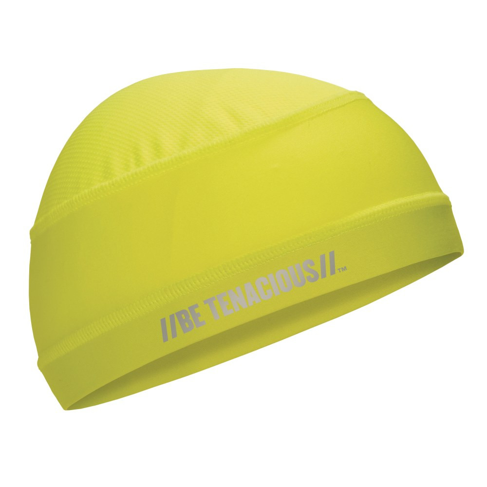 ERGODYNE CORPORATION 12687 Ergodyne Chill-Its 6632 Cooling Skull Caps, Lime, Pack Of 6 Caps
