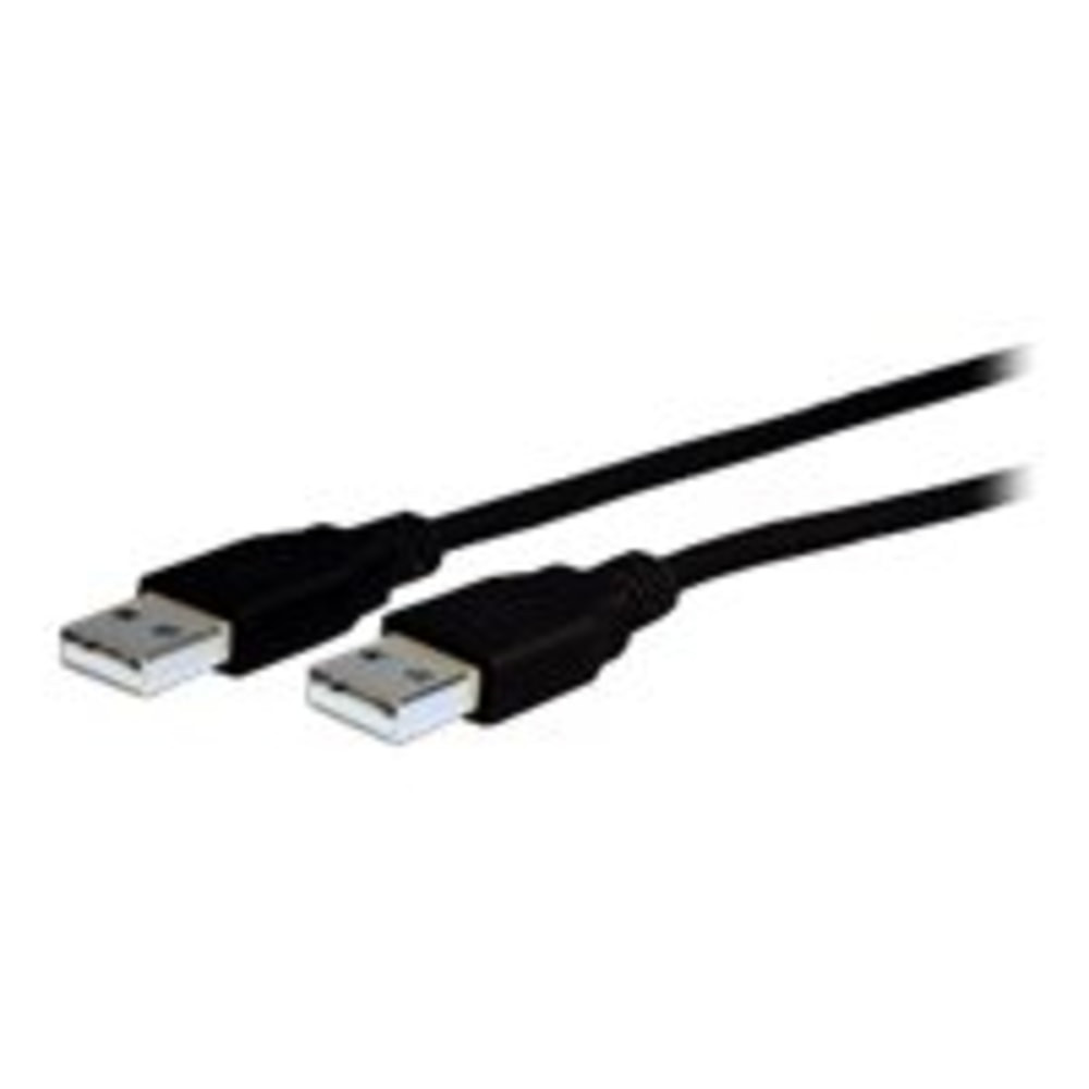 VCOM INTERNATIONAL MULTI MEDIA USB2-AA-6ST Comprehensive USB 2.0 A to A Cable 6ft - Black