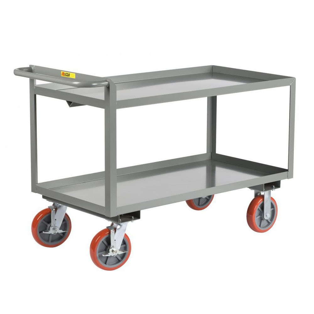 Little Giant. GL-3060-8PYBK Shelf Utility Cart: Steel, Gray