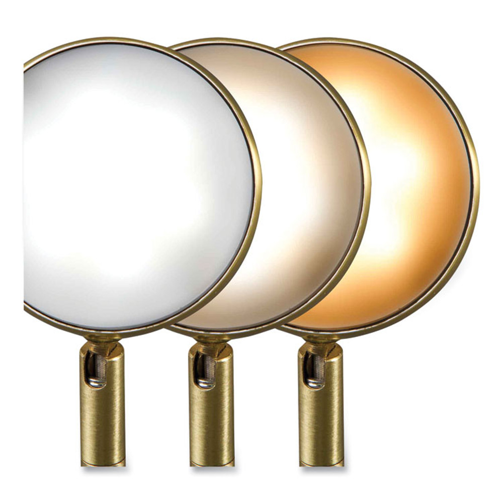 OTTLITE TECHNOLOGIES, INC CS01BS9SHPR Wellness Series Direct LED Desk Lamp, 4" to 18" High, Brass