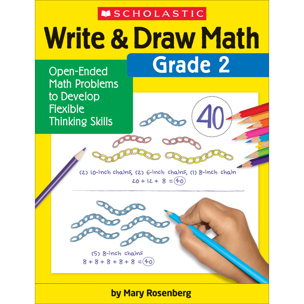 Help your students develop a solid foundation in math using Scholastic Write & Draw Math: Grade 2. This book provides open-ended problems your students can solve multiple ways, helping them strengthen math fluency and reasoning skills.  Students can find different solutions to open-ended math problems and describe their answers through writing and drawing.  Designed for use with manipulatives for hands-on learning.  Activities can be completed individually, in small groups or as a class.  Meets Common Core standards.  Recommended for students in second grade.