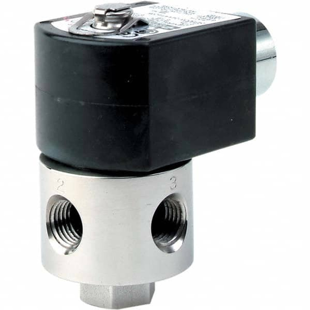 Parker 36564896 Solenoid Valve: 3-Way, 1/8" Port