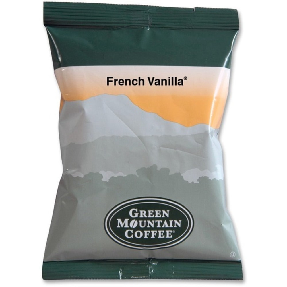 GREEN MOUNTAIN COFFEE ROASTERS, INC. 4732 Green Mountain Coffee Ground Coffee, French Vanilla, 2.2 Oz Per Bag, Carton Of 50 Bags