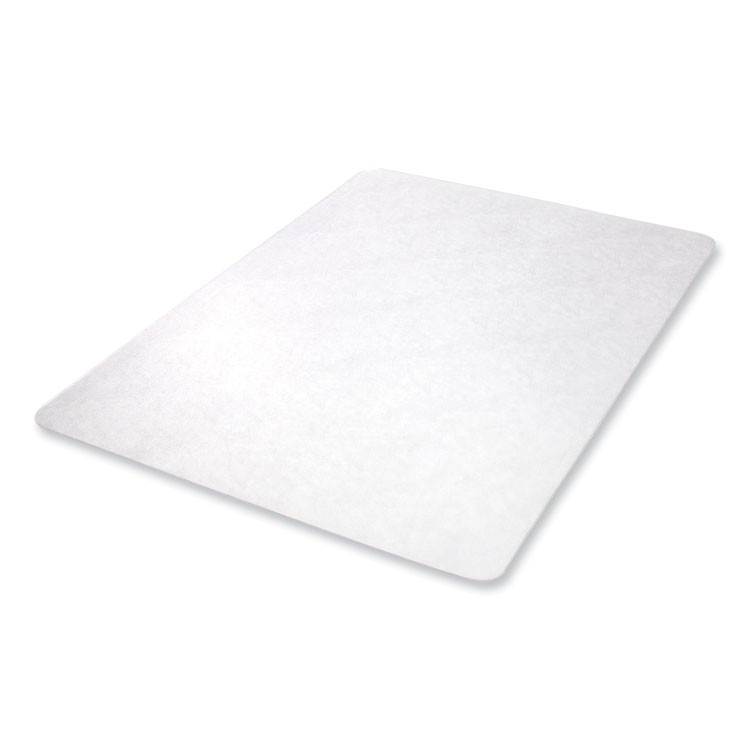 DEFLECTO CORPORATION CM2E242 EconoMat Non-Studded All Day Use Chair Mat for Hard Floors, Rectangular, 45" x 53", Clear, Ships Flat