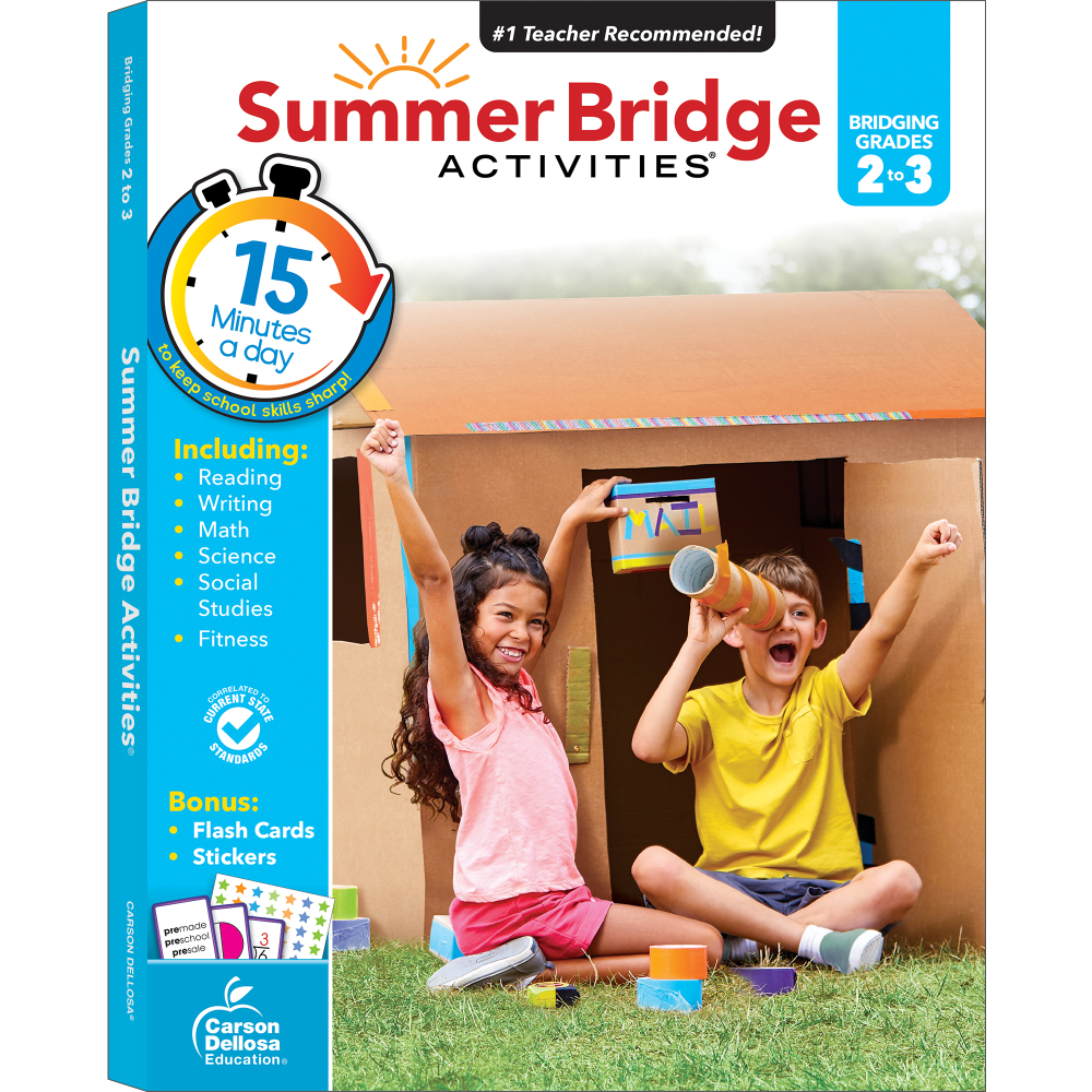 CARSON-DELLOSA PUBLISHING LLC CD-704698 Carson-Dellosa Summer Bridge Activities Workbook, 3rd Edition, Grades 2-3