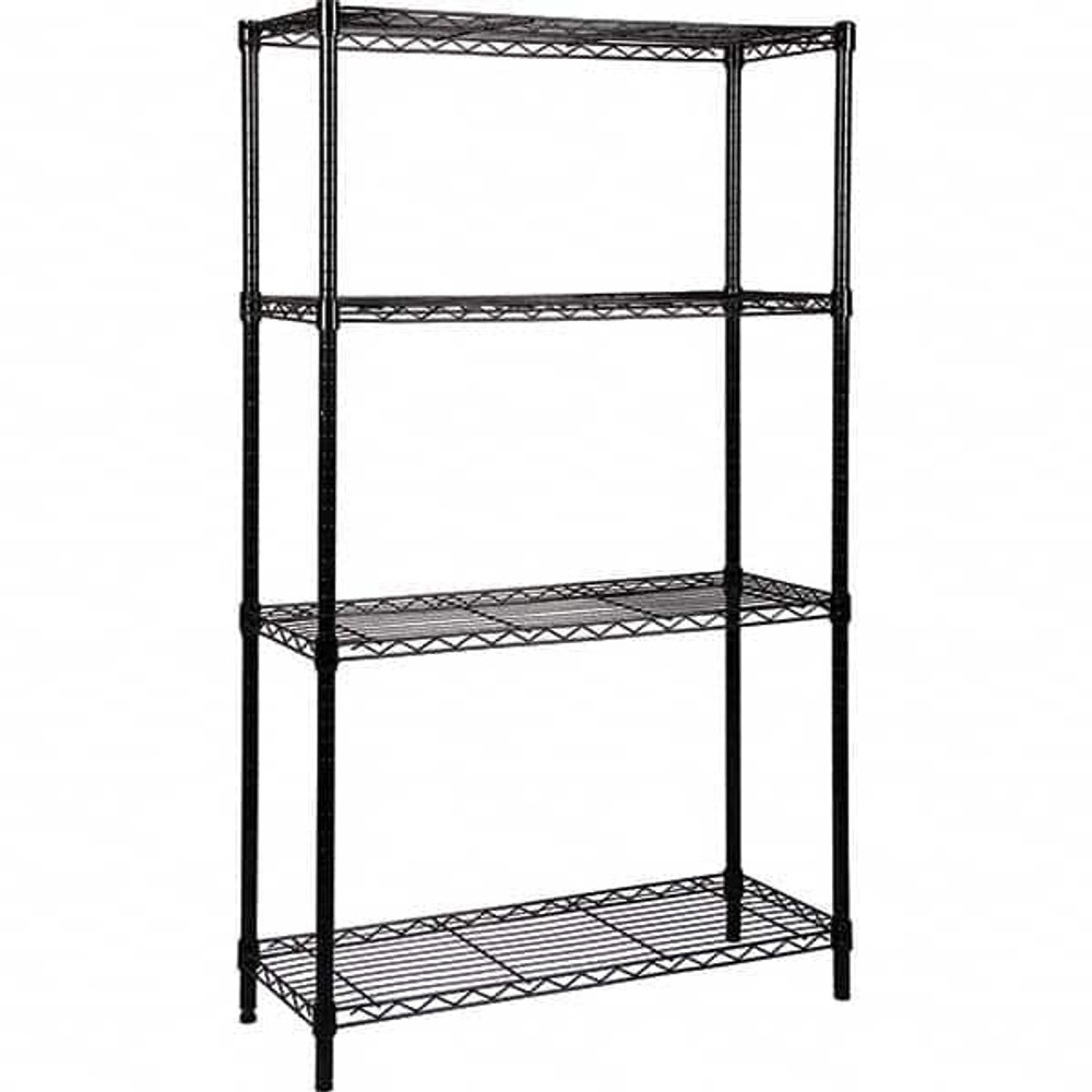 Quantum Storage WR86-2460BK Starter Unit Wire Shelving: 4 Shelves