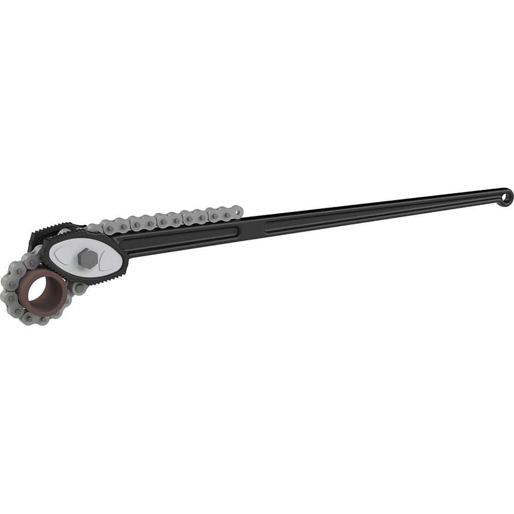 Petol C27-P Chain & Strap Wrench: 2-1/2" Max Pipe, 20" Chain Length