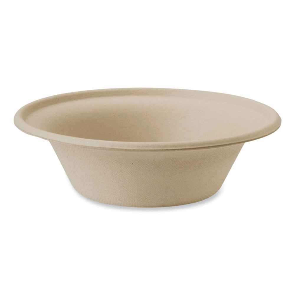 WORLD CENTRIC BOSCU11LFP Fiber Bowls, 11.5 oz, 6 x 6 x 1.7, Natural, Paper, 1,000/Carton