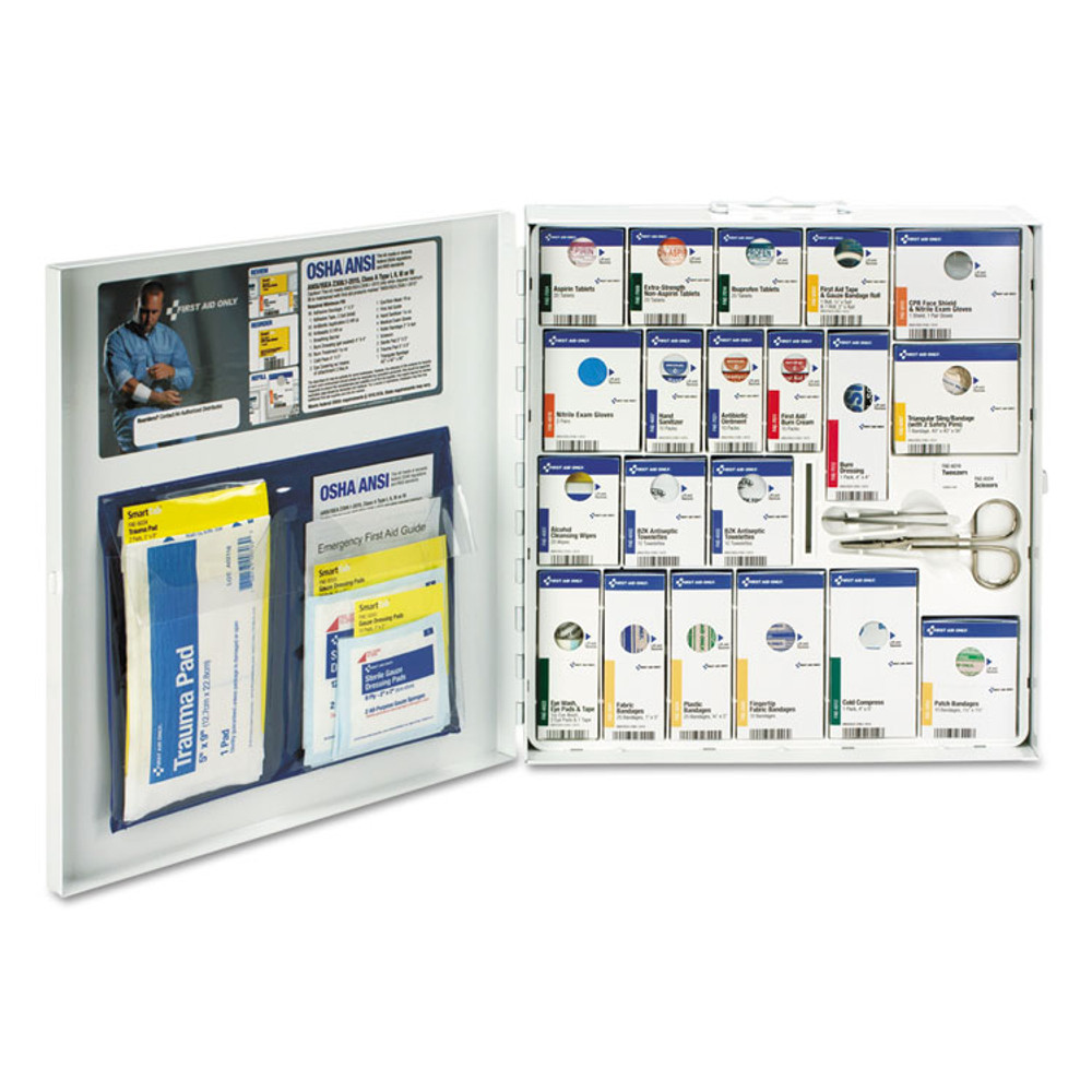 FIRST AID ONLY, INC. 746000021 SmartCompliance General Business First Aid Station for 50 People, 241 Piece, Metal Case