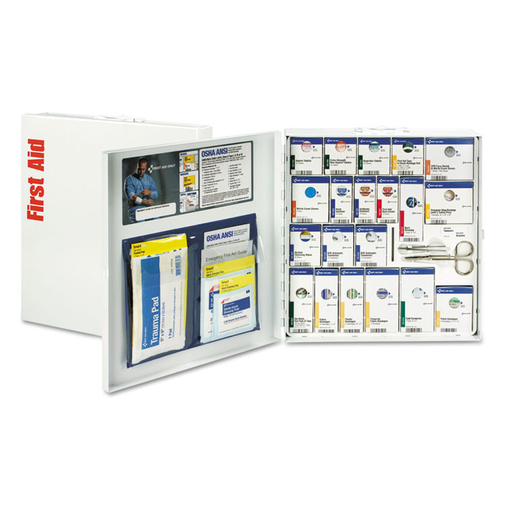 FIRST AID ONLY, INC. 746000021 SmartCompliance General Business First Aid Station for 50 People, 241 Piece, Metal Case