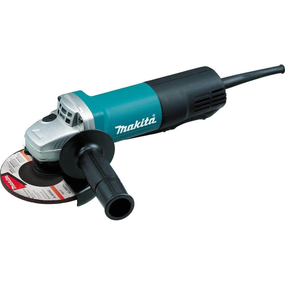 Makita 9558PB Corded Angle Grinder: 5" Wheel Dia, 10,000 RPM, 5/8-11 Spindle