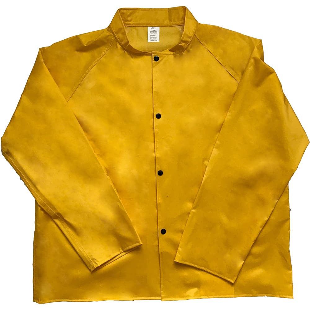 Louisiana Professional Wear 500JKTYLXL Rain Jacket: Size XL, Yellow, Nylon & PVC