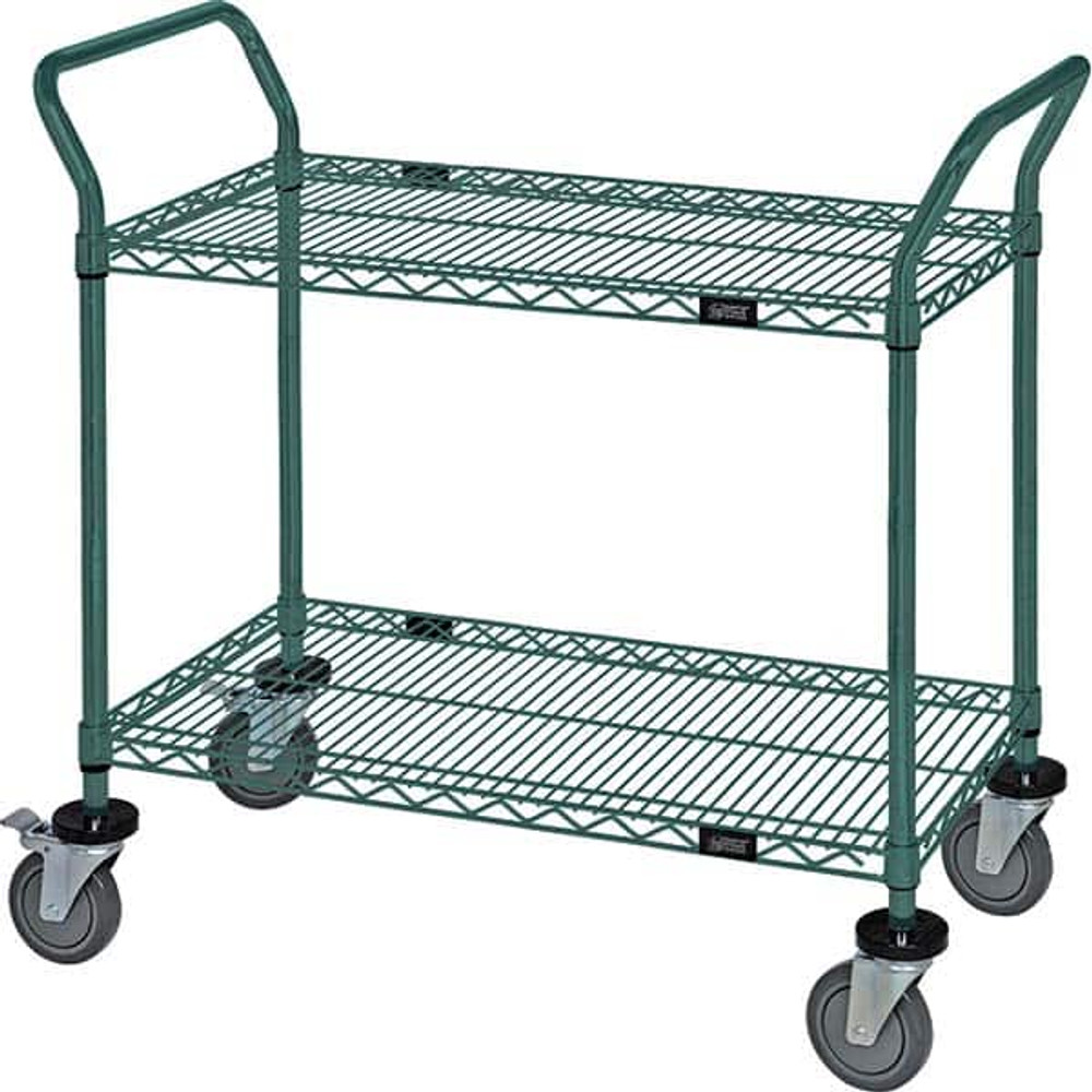 Quantum Storage WRC-1836P-2 Utility Cart: Wire, Green