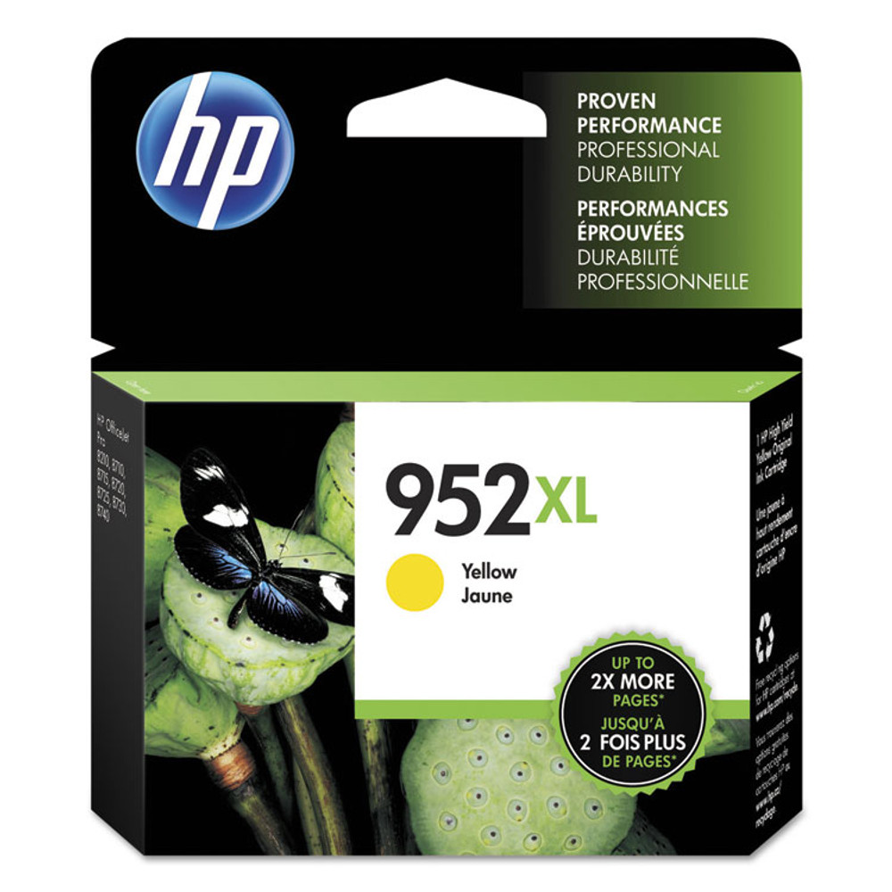 HEWLETT PACKARD SUPPLIES HP L0S67AN HP 952XL, (L0S67AN) High-Yield Yellow Original Ink Cartridge