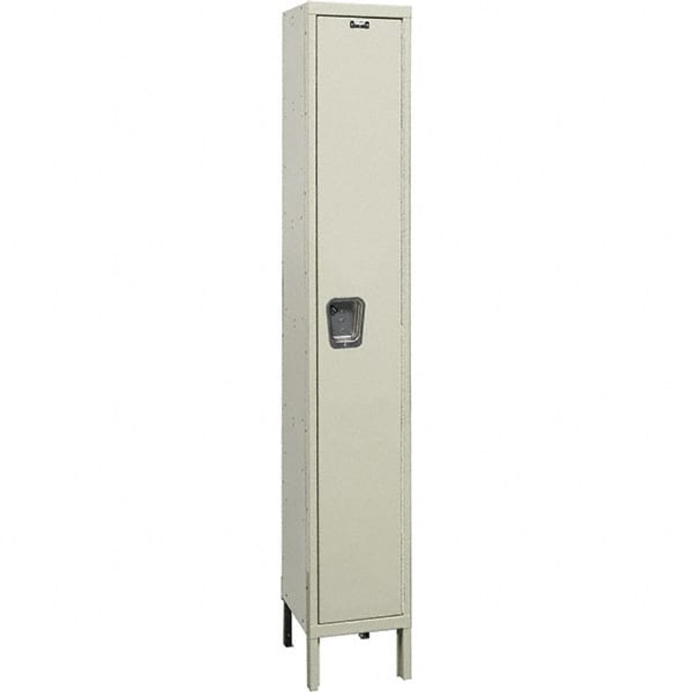 Hallowell UY1518-1A-PT 1-Wide Locker: 15" Wide, 78" High, Padlock