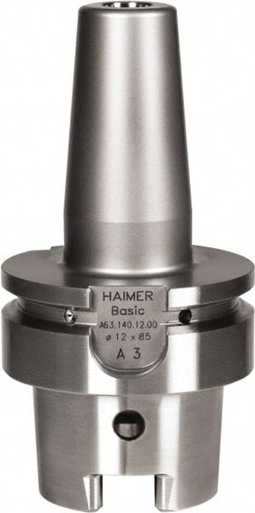 HAIMER A63.140.03.00 Shrink-Fit Tool Holder & Adapter: HSK63A Taper Shank, 0.1181" Hole Dia