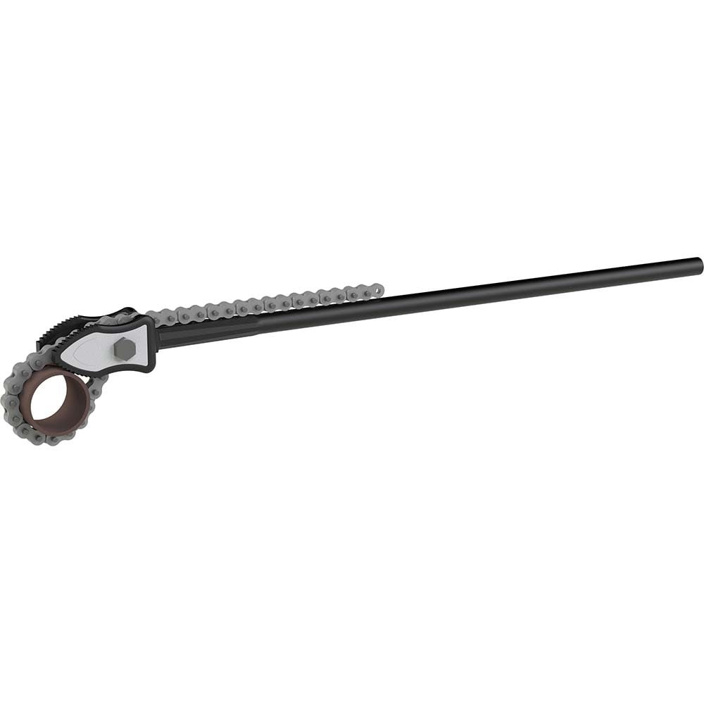 Petol C11-108-P Chain & Strap Wrench: 23-1/2" Max Pipe, 80" Chain Length