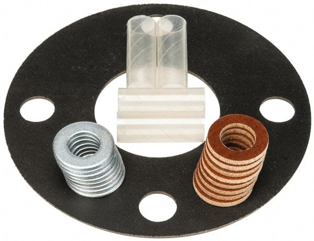 Made in USA 31949142 Flange Gasket: For 2-1/2" Pipe, 2-1/2" ID, 7" OD, 1/8" Thick, Neoprene Rubber