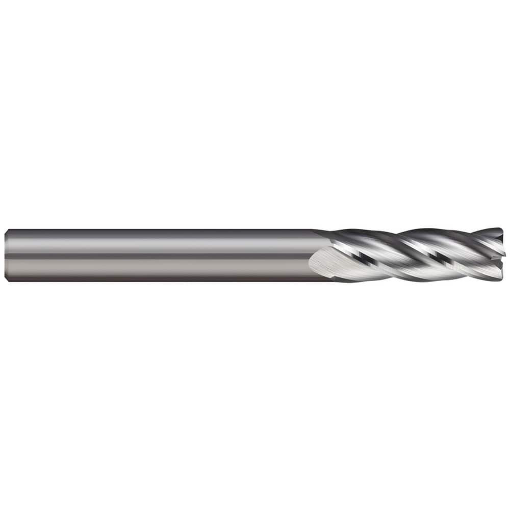 Micro 100 AECM-0605-4 Corner Radius End Mill: 6 mm Dia, 16 mm LOC, 0.5 mm Radius, 4 Flutes, Solid Carbide