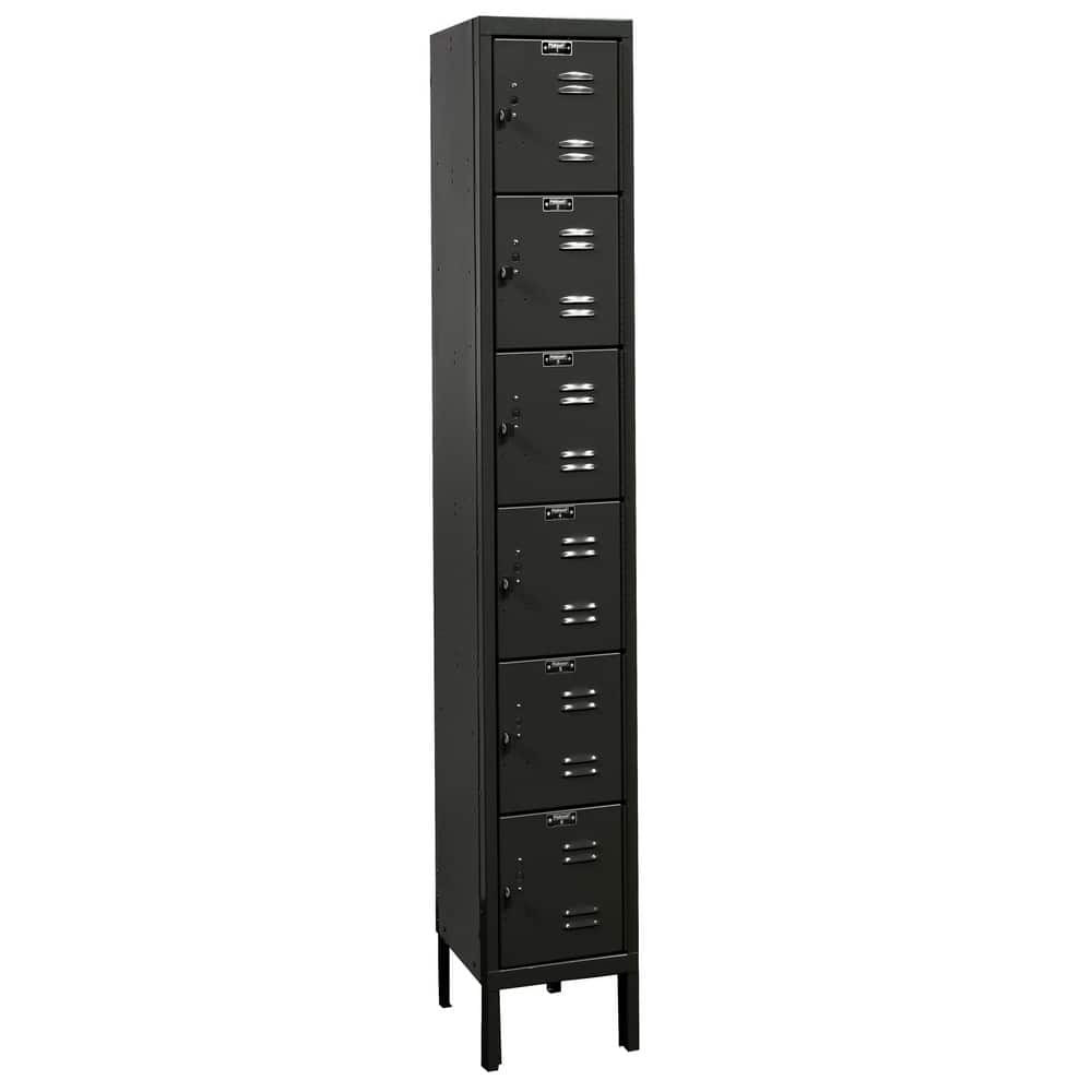 Hallowell U1228-6A-ME 1-Wide Locker: 12" Wide, 11" Deep, 78" High, Padlock