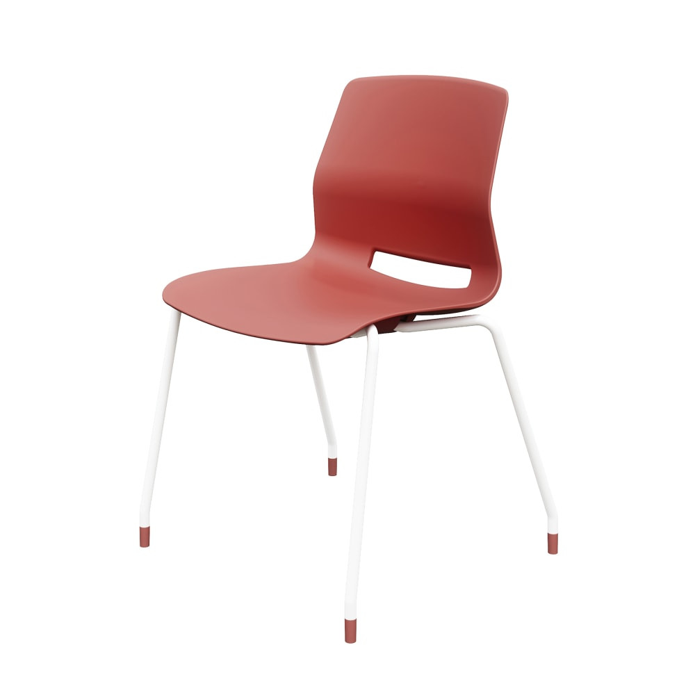 KENTUCKIANA FOAM INC KFI Studios 2700-WH-41  Imme Stack Chair, Coral/White