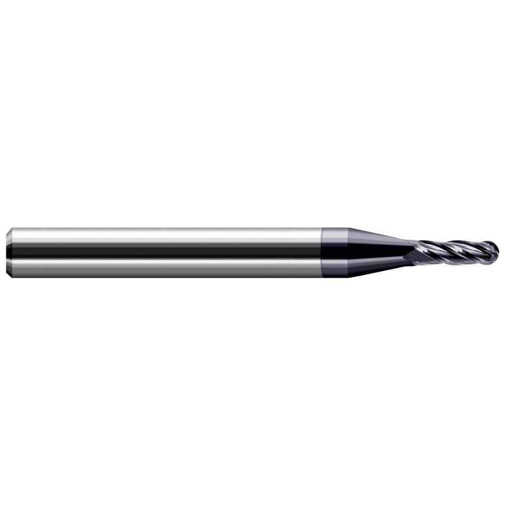 Harvey Tool 74199-C3 Ball End Mill: 0.25" Dia, 0.75" LOC, 2 Flute, Solid Carbide