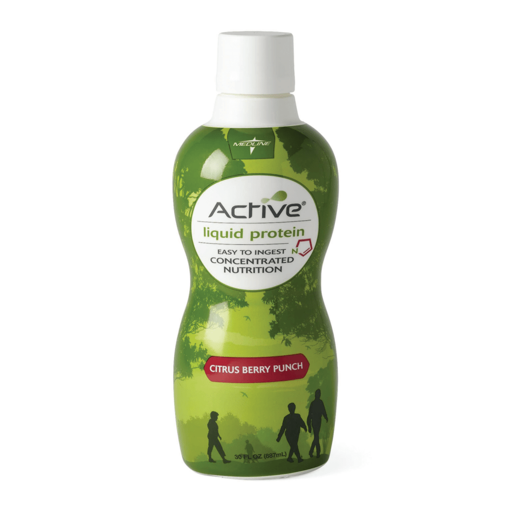 MEDLINE INDUSTRIES, INC. ENT693CB Active Liquid Protein Nutritional Supplements, Berry, 30 Oz, Case Of 4