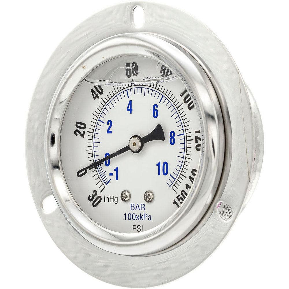 PIC Gauges PRO-204L-254CF Pressure Gauges; Gauge Type: Industrial Pressure Gauges ; Scale Type: Dual ; Accuracy (%): 2-1-2% ; Dial Type: Analog ; Thread Type: 1/4" MNPT ; Bourdon Tube Material: Bronze