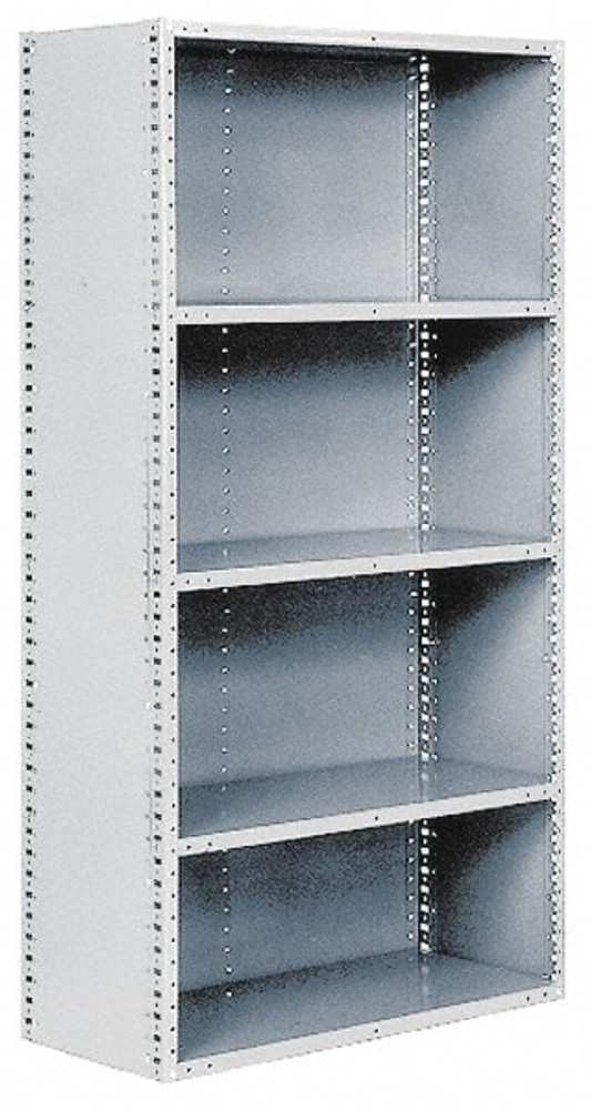 Hallowell 5720-12HG 5 Shelf, 400 Lb. Capacity, Closed Shelving Starter Unit