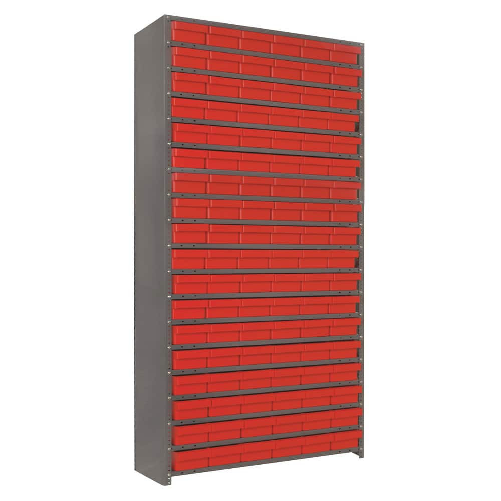 Quantum Storage CL1275-401RD 108 Bin Closed Shelving Systems