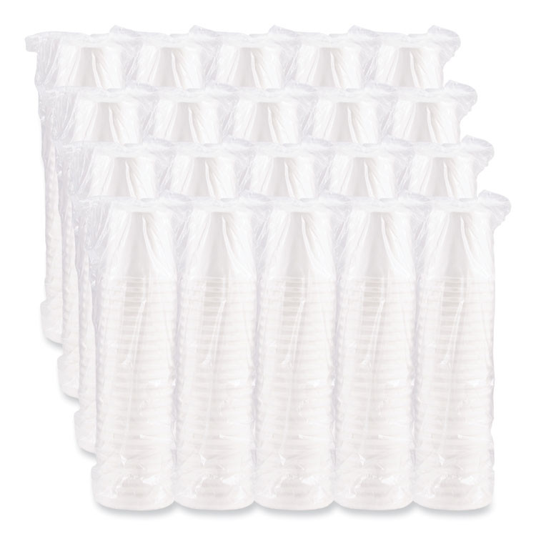 DART SOLO® H4165U Flexstyle Double Poly Paper Containers, 16 oz, White, Paper, 25/Pack, 20 Packs/Carton
