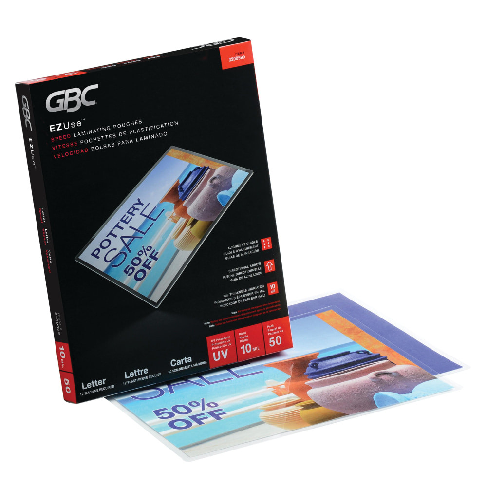 ACCO BRANDS USA, LLC 3200599 Swingline GBC EZUse Thermal Laminating Pouches