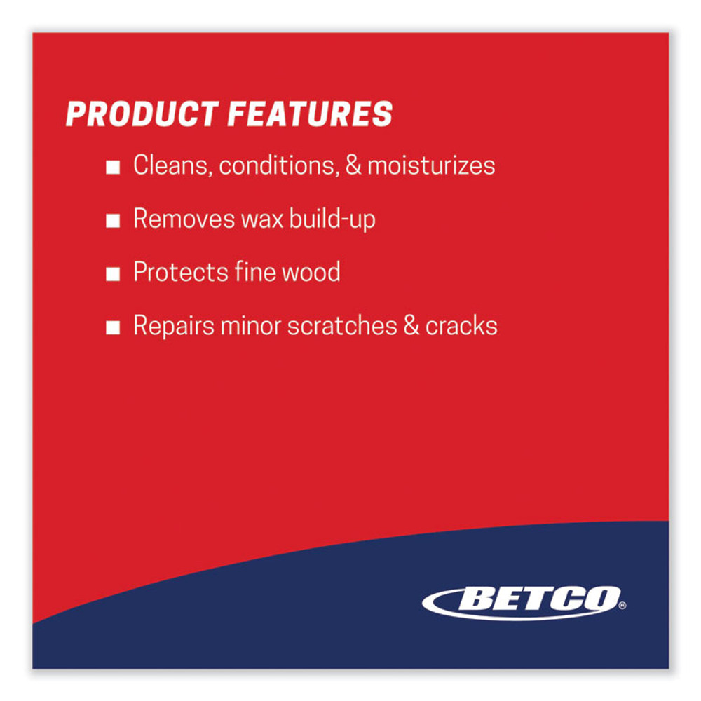 BETCO CORPORATION 602300 Lemon Furniture Polish, Lemon Scent, 19 oz Aerosol Can, 12/Carton