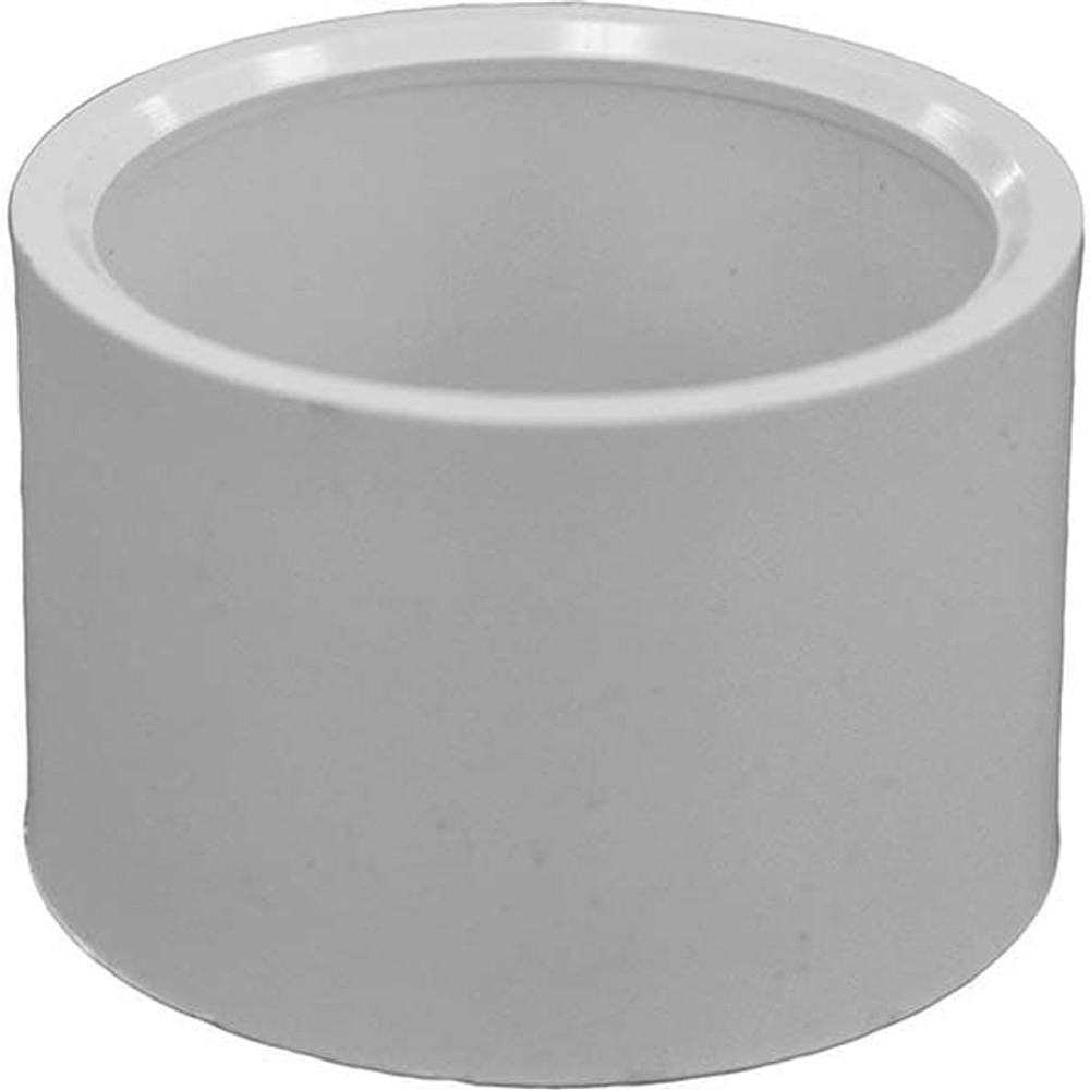 Jones Stephens PFC122 Plastic Pipe Fittings; Fitting Type: Repair ; Fitting Size: 2 in ; Material: PVC ; End Connection: Hub x Hub ; Color: White ; Schedule: 40