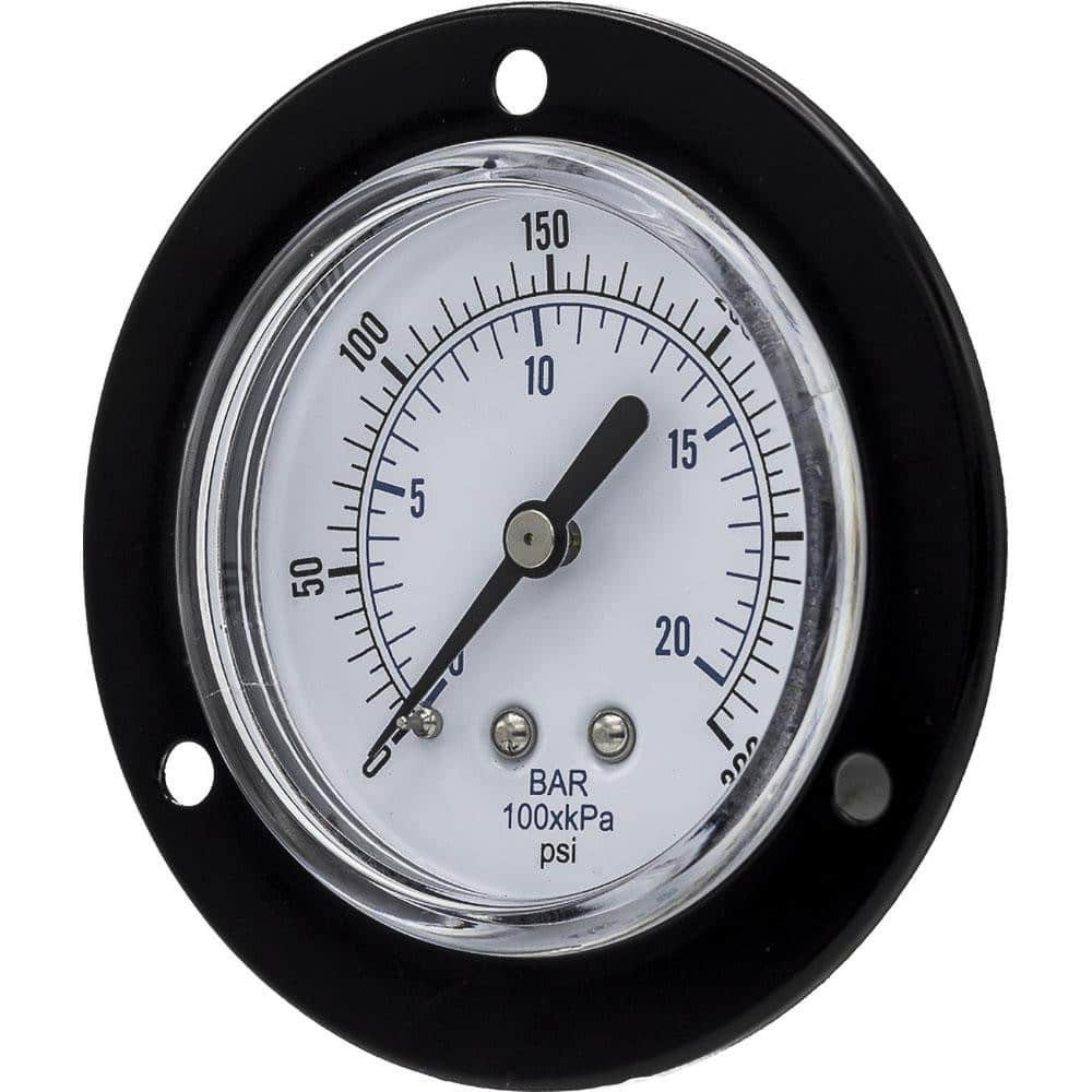 PIC Gauges 104D-258H Pressure Gauges; Gauge Type: Utility Gauge ; Scale Type: Dual ; Accuracy (%): 3-2-3% ; Dial Type: Analog ; Thread Type: NPT ; Bourdon Tube Material: Bronze