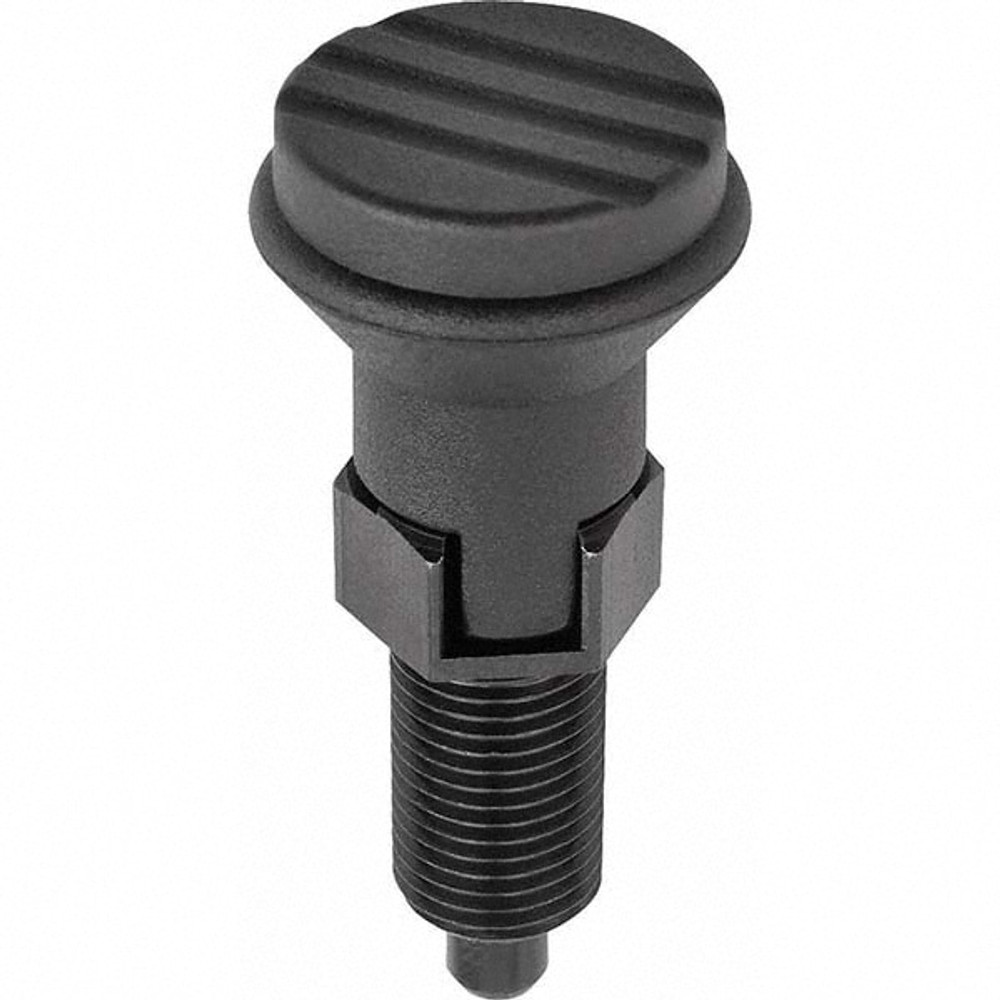 KIPP K0339.13308A6 5/8-11, 23mm Thread Length, 8mm Plunger Diam, Locking Pin Knob Handle Indexing Plunger